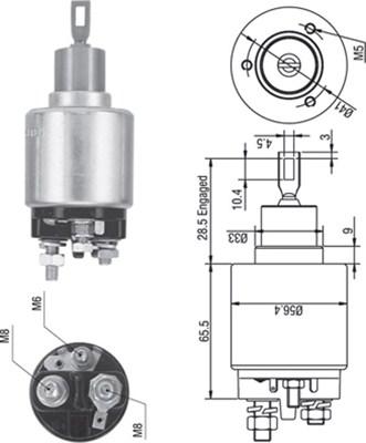 Magneti Marelli 940113050271 - Solenoid, startmotor xdelar.se