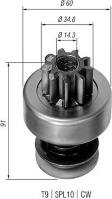 Magneti Marelli 940113020102 - Drev, startmotor xdelar.se