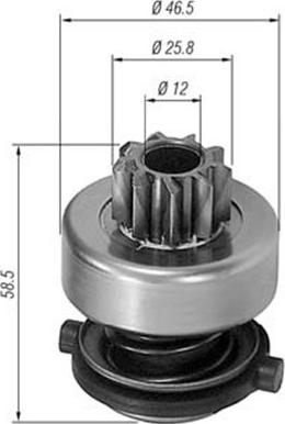 Magneti Marelli 940113020138 - Drev, startmotor xdelar.se