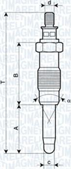 Magneti Marelli 062900010304 - Glödstift xdelar.se