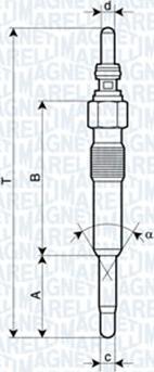 Magneti Marelli 062900028304 - Glödstift xdelar.se