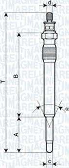 Magneti Marelli 062900001304 - Glödstift xdelar.se