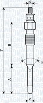 Magneti Marelli 062900007304 - Glödstift xdelar.se