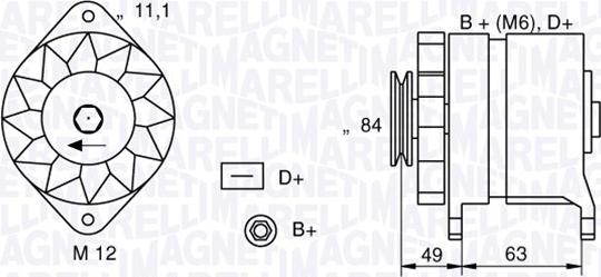 Magneti Marelli 063321044010 - Generator xdelar.se