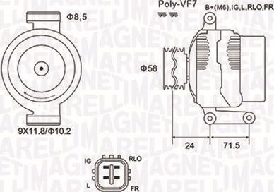 Magneti Marelli 063731965010 - Generator xdelar.se