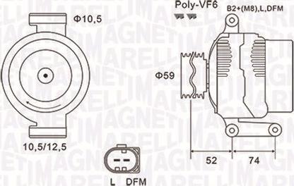 Magneti Marelli 063731928010 - Generator xdelar.se