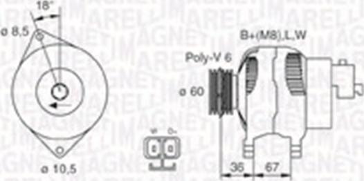 Magneti Marelli 063731521010 - Generator xdelar.se