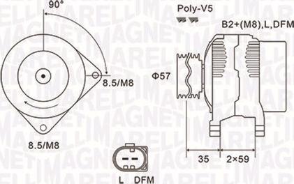 Magneti Marelli 063731675010 - Generator xdelar.se