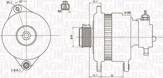 Magneti Marelli 063731899010 - Generator xdelar.se