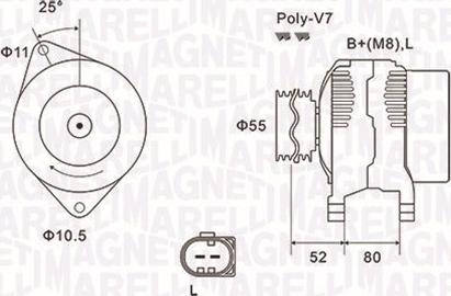 Magneti Marelli 063731837010 - Generator xdelar.se