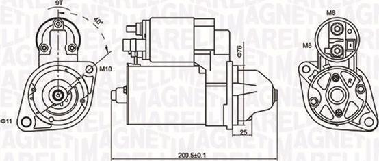 Magneti Marelli 063721412010 - Startmotor xdelar.se