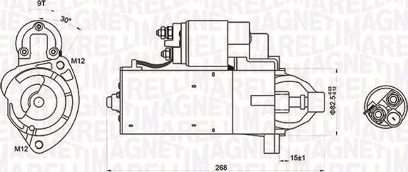 Magneti Marelli 063721423010 - Startmotor xdelar.se