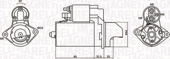 Magneti Marelli 063721334010 - Startmotor xdelar.se