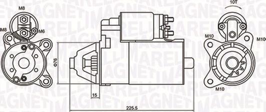 Magneti Marelli 063721336010 - Startmotor xdelar.se