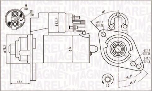 Magneti Marelli 063721293010 - Startmotor xdelar.se