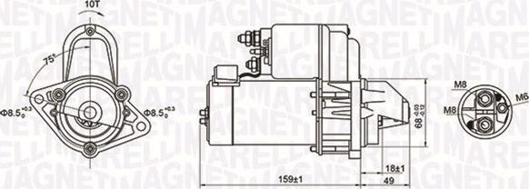 Magneti Marelli 063721257010 - Startmotor xdelar.se