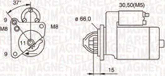 Magneti Marelli 063721260010 - Startmotor xdelar.se