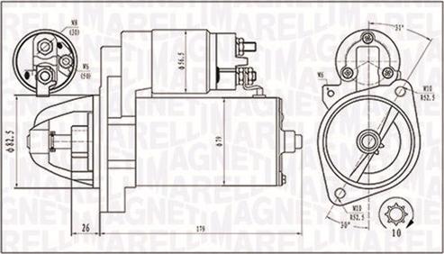 Magneti Marelli 063721202010 - Startmotor xdelar.se