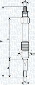 Magneti Marelli 062900000304 - Glödstift xdelar.se