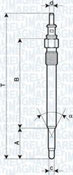 Magneti Marelli 062900012304 - Glödstift xdelar.se