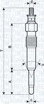 Magneti Marelli 062503901304 - Glödstift xdelar.se