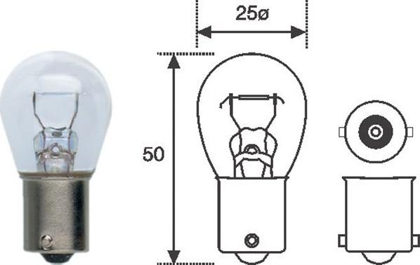 Magneti Marelli 008506100000 - Glödlampa, blinker xdelar.se