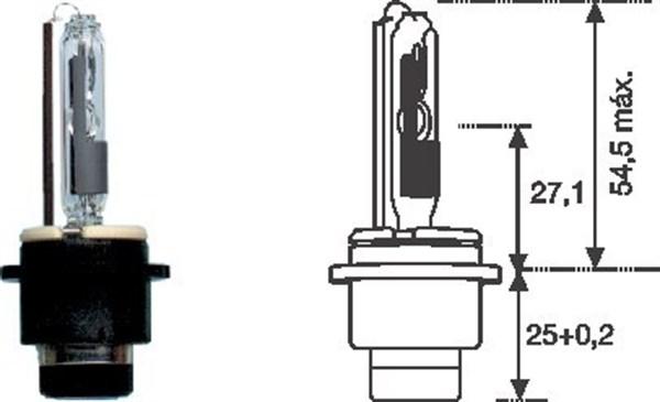 Magneti Marelli 002542100000 - Glödlampa, fjärrstrålkastare xdelar.se