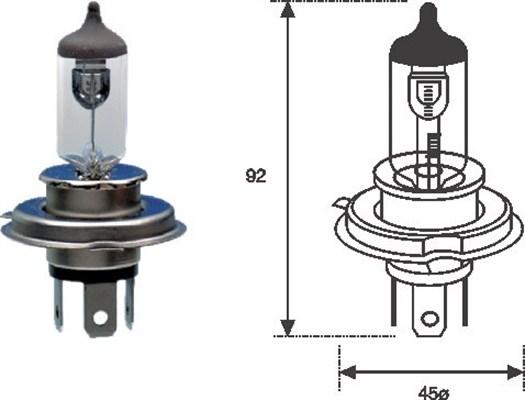 Magneti Marelli 002555100000 - Glödlampa, fjärrstrålkastare xdelar.se