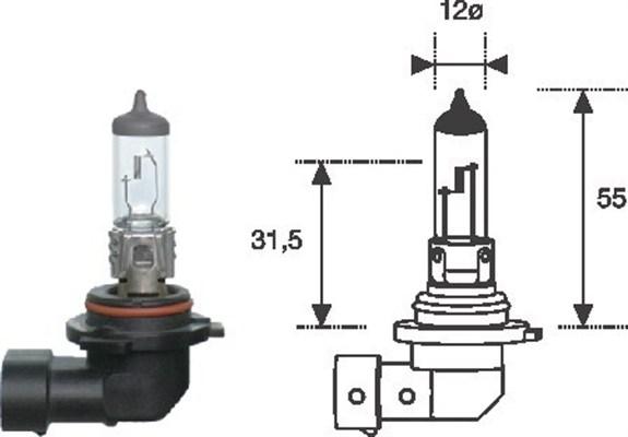 Magneti Marelli 002577300000 - Glödlampa, fjärrstrålkastare xdelar.se