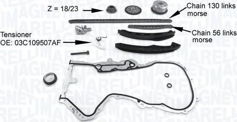 Magneti Marelli 341500001200 - Transmissionskedjesats xdelar.se