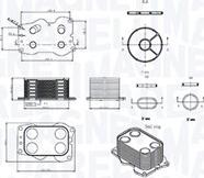 Magneti Marelli 350300000900 - Oljekylare, motor xdelar.se