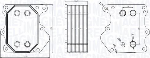 Magneti Marelli 350300000500 - Oljekylare, motor xdelar.se