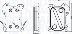 Magneti Marelli 350300000800 - Oljekylare, motor xdelar.se