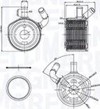 Magneti Marelli 350300002900 - Oljekylare, motor xdelar.se