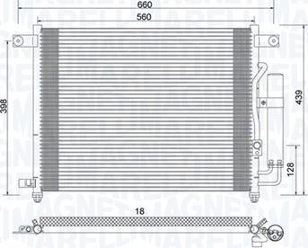 Magneti Marelli 350203943000 - Kondensor, klimatanläggning xdelar.se