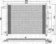 Magneti Marelli 350203943000 - Kondensor, klimatanläggning xdelar.se