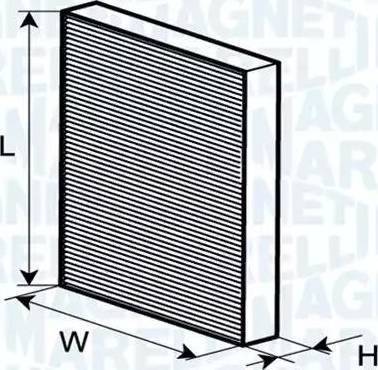 Magneti Marelli 350203063420 - Filter, kupéventilation xdelar.se