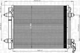 Magneti Marelli 350203833000 - Kondensor, klimatanläggning xdelar.se