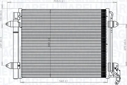 Magneti Marelli 350203833000 - Kondensor, klimatanläggning xdelar.se