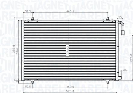 Magneti Marelli 350203825000 - Kondensor, klimatanläggning xdelar.se