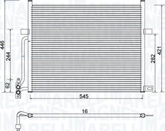 Magneti Marelli 350203776000 - Kondensor, klimatanläggning xdelar.se