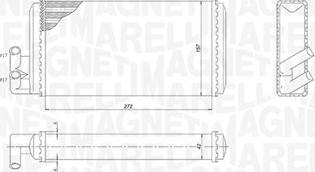 Magneti Marelli 350218403000 - Värmeväxlare, kupévärmare xdelar.se