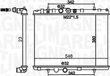 Magneti Marelli 350213156100 - Kylare, motorkylning xdelar.se