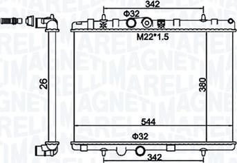 Magneti Marelli 350213156100 - Kylare, motorkylning xdelar.se