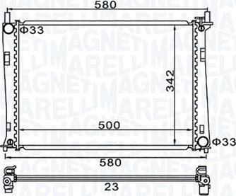 Magneti Marelli 350213152600 - Kylare, motorkylning xdelar.se