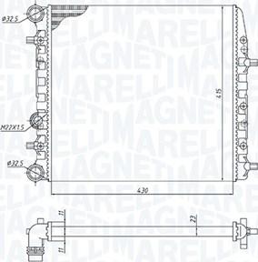 Magneti Marelli 350213184600 - Kylare, motorkylning xdelar.se