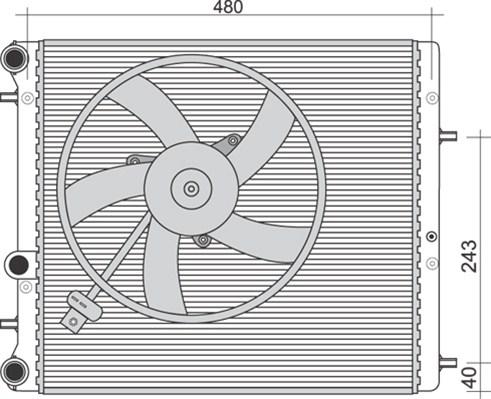 Magneti Marelli 350213851000 - Kylare, motorkylning xdelar.se