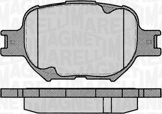 Magneti Marelli 363916060493 - Bromsbeläggssats, skivbroms xdelar.se