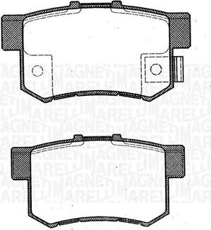 Magneti Marelli 363916060461 - Bromsbeläggssats, skivbroms xdelar.se