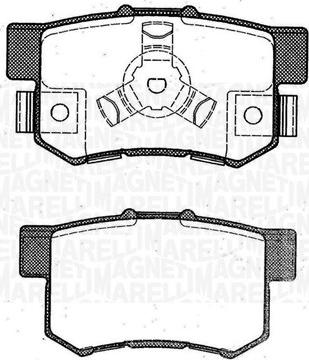 Magneti Marelli 363916060463 - Bromsbeläggssats, skivbroms xdelar.se